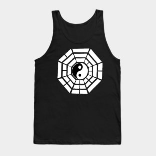 Pakua - Yin Yang and Eight Trigrams (White) Tank Top